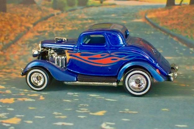 Vintage Hot Rod 1934 Ford Flathead V8 Hot Kustom Coupe 1/64 Scale Limited Edit E