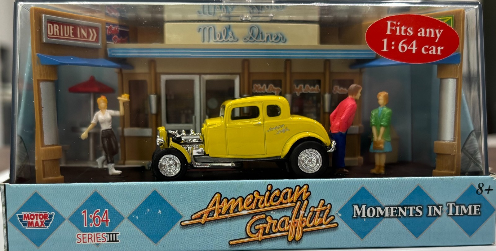 Motor Max American Graffiti Series III Diecast Lot 1:64 Dioramas 1:43 Cars 10 pc