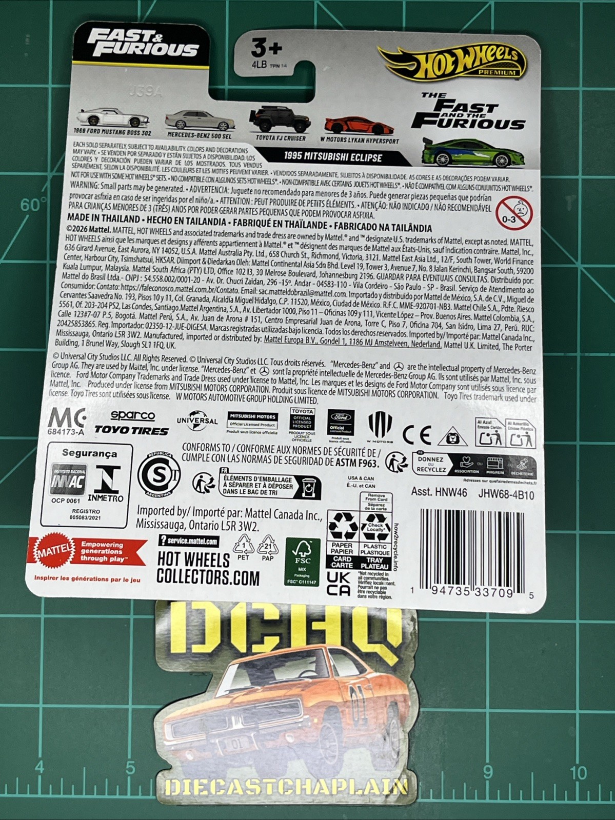 2026 Hot Wheels 🔥 FAST & FURIOUS 25 PREMIUM CHASE 🔥 1995 Mitsubishi Eclipse