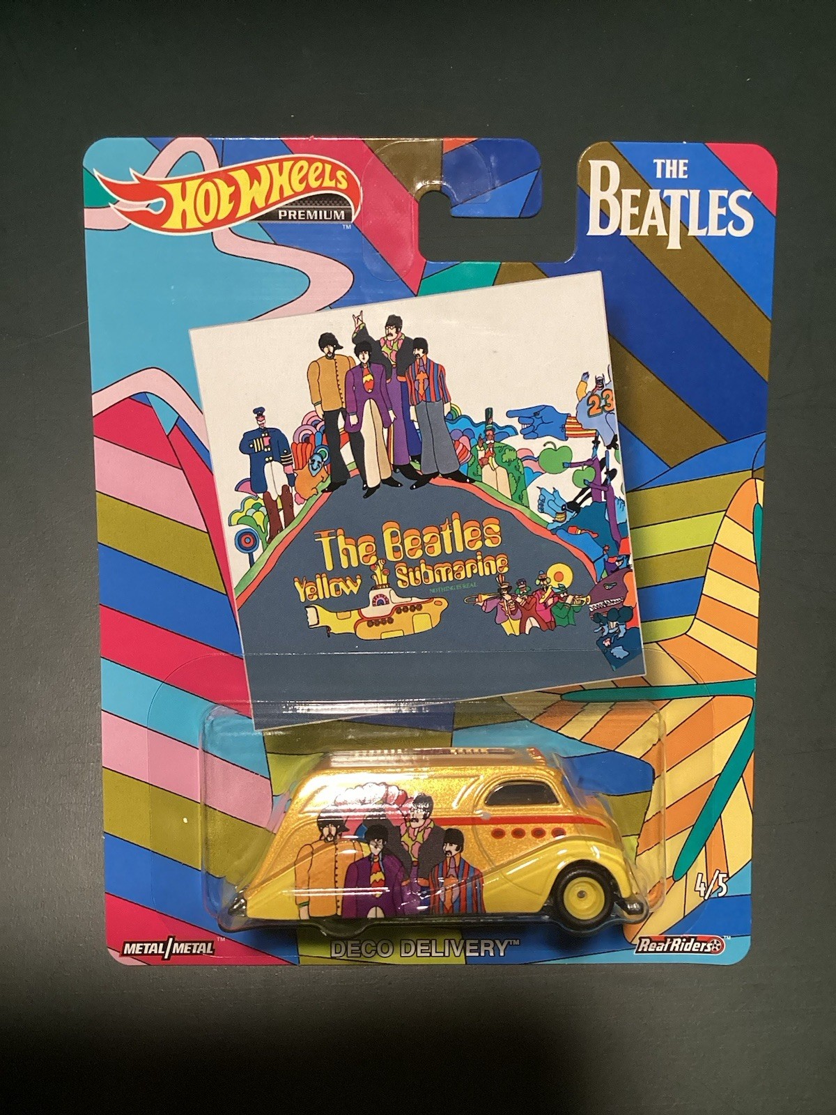 Hot Wheels Car Beatles Help! Revolver Yellow Submarine- NIB Lot Of 4