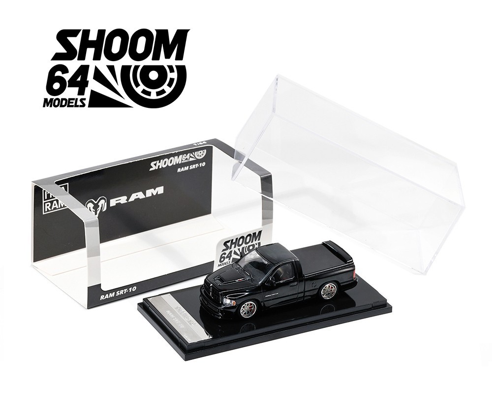 SHOOM64 2003 Dodge Ram SRT-10 Pickup Black 1/64