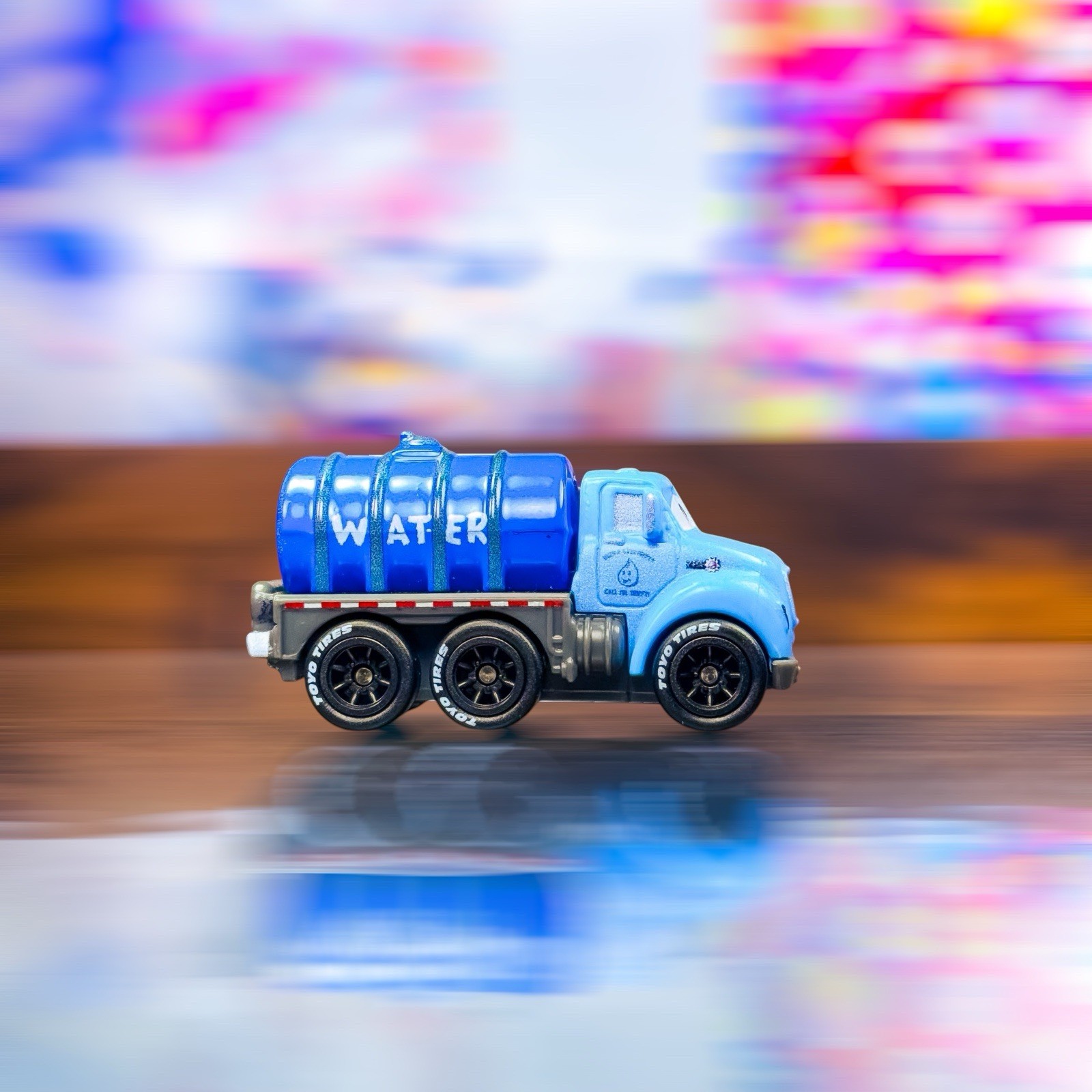 Disney Pixar Cars Mini racer Mr.Drippy Mr Drippy With Real Riders *loose*