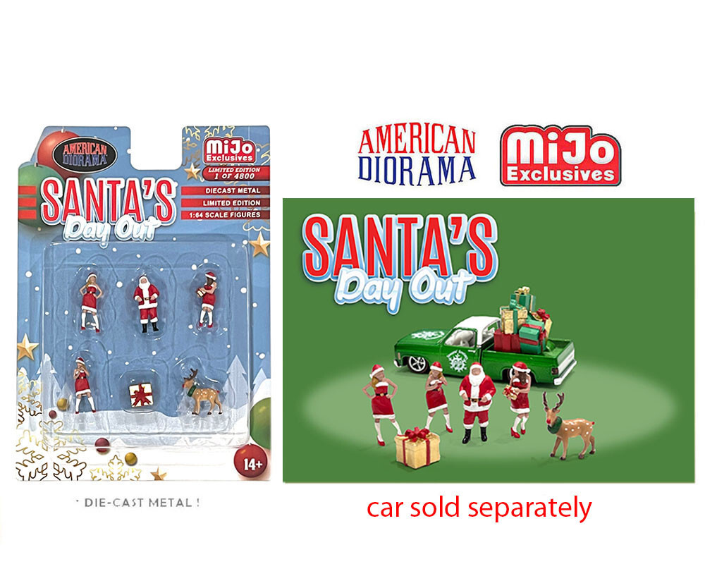 American Diorama 1:64 Figures Santa’s Day Out Diecast Figures Set AD-76508