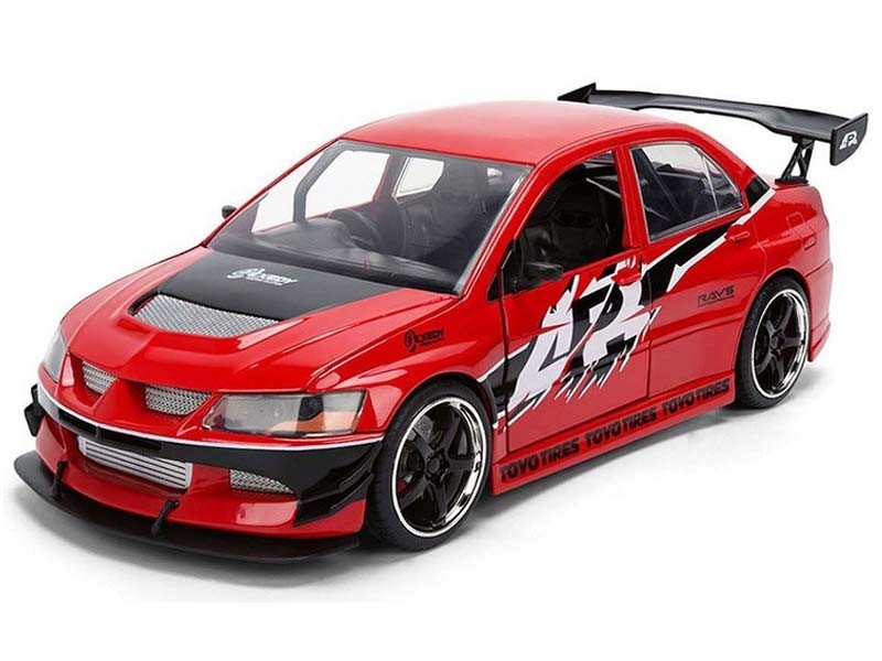 Sean’s Mitsubishi Lancer Evolution IX – Red 1:24 Scale Model – Jada 36208