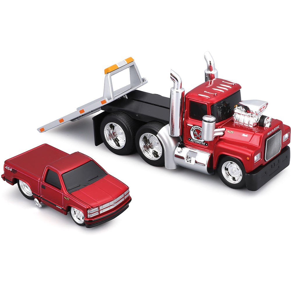 1980 MACK R685ST Flatbed & 1993 Chevy 454 SS – Muscle Transports