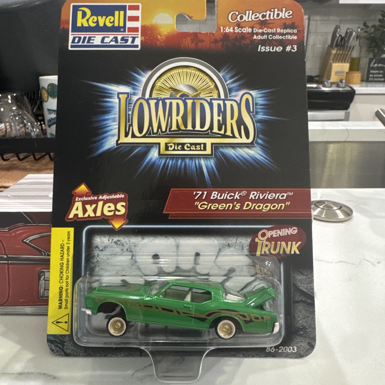 🔥🔥🔥2002 Revell Lowriders ‘71 Buick Riviera “Green’s Dragon” Green Rare🔥🔥🔥