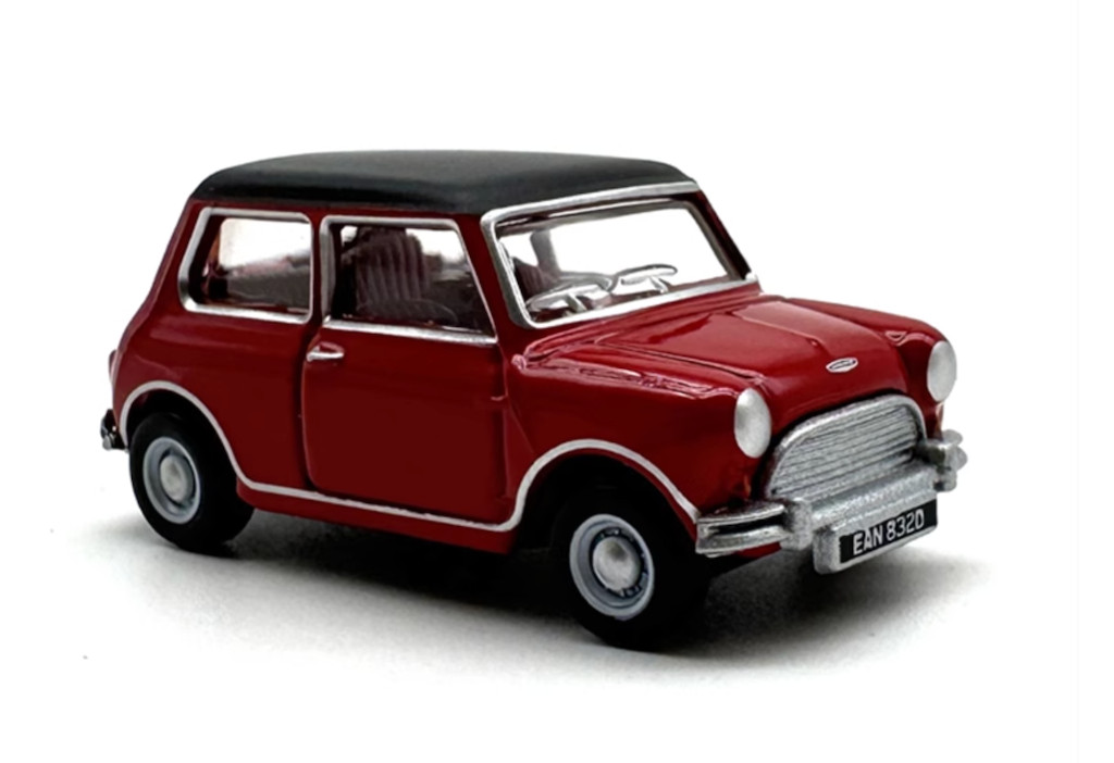 1:76 Red Austin Mini Copper S Sports Model Diecast Metal Car