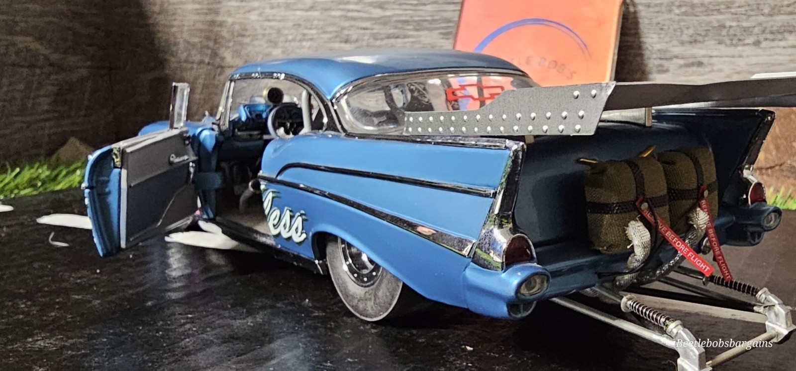 Danbury Mint 1957 Chevy Bel Air Pro Street Super Comp Dragster “Breathless” 1:24