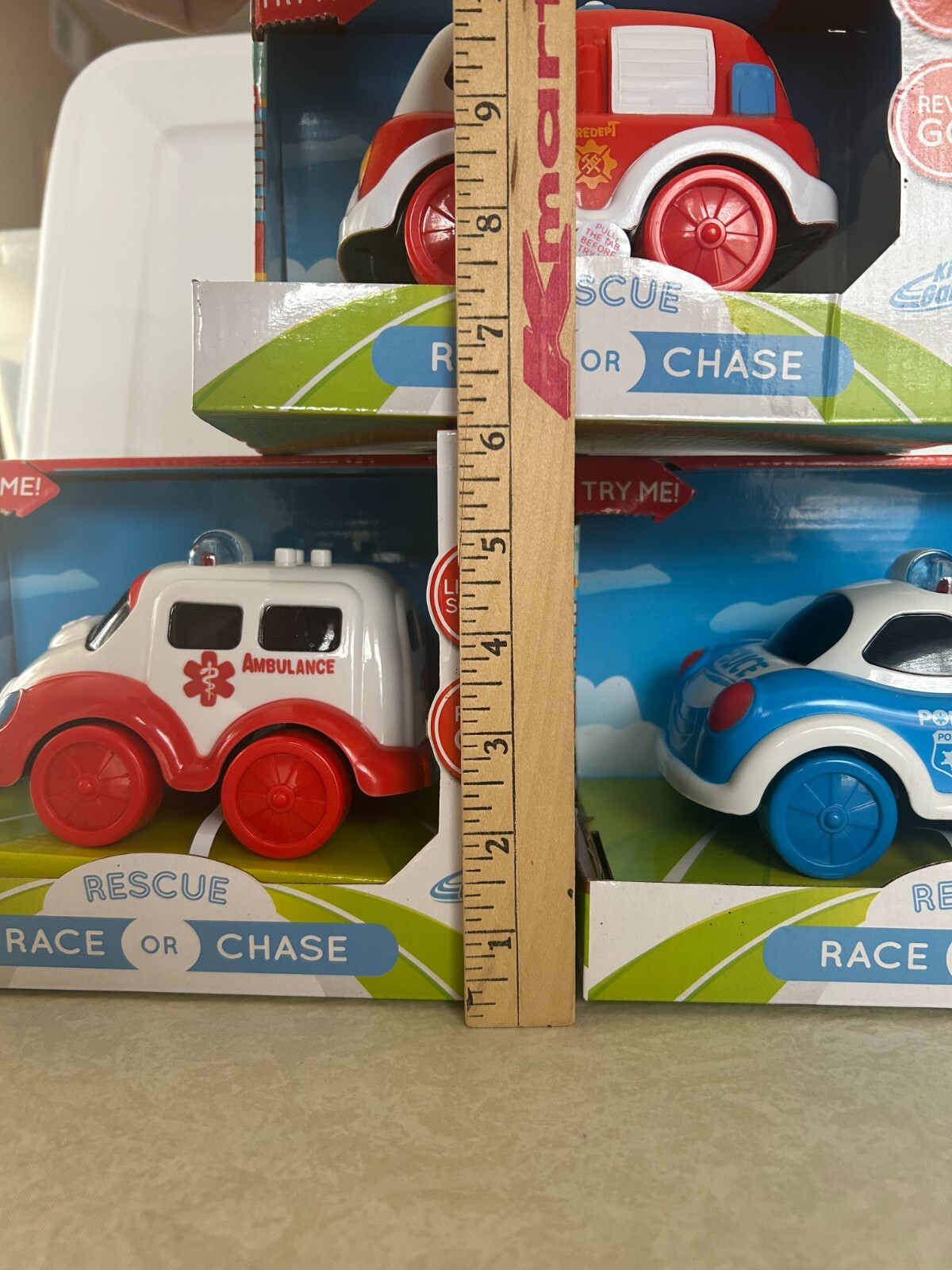 Lot of 3 – Kid Galaxy – Rescue Race Or Chase – Police/Fire/Ambulance – NIB