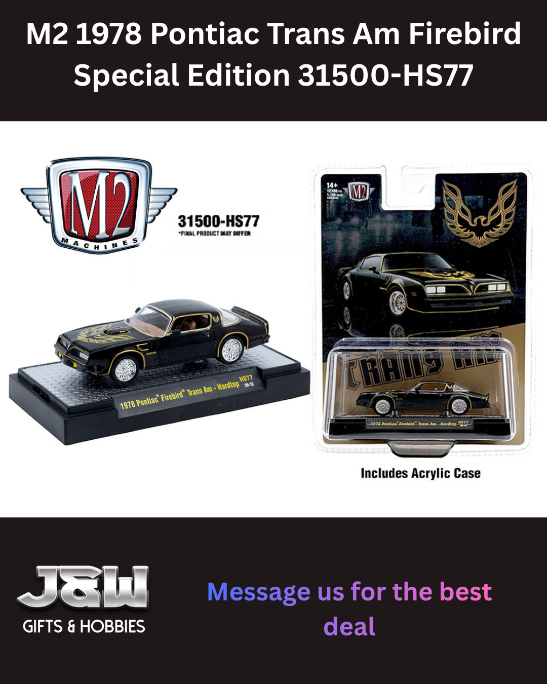 M2 1978 Pontiac Trans Am Firebird Special Edition 31500-HS77 1/64