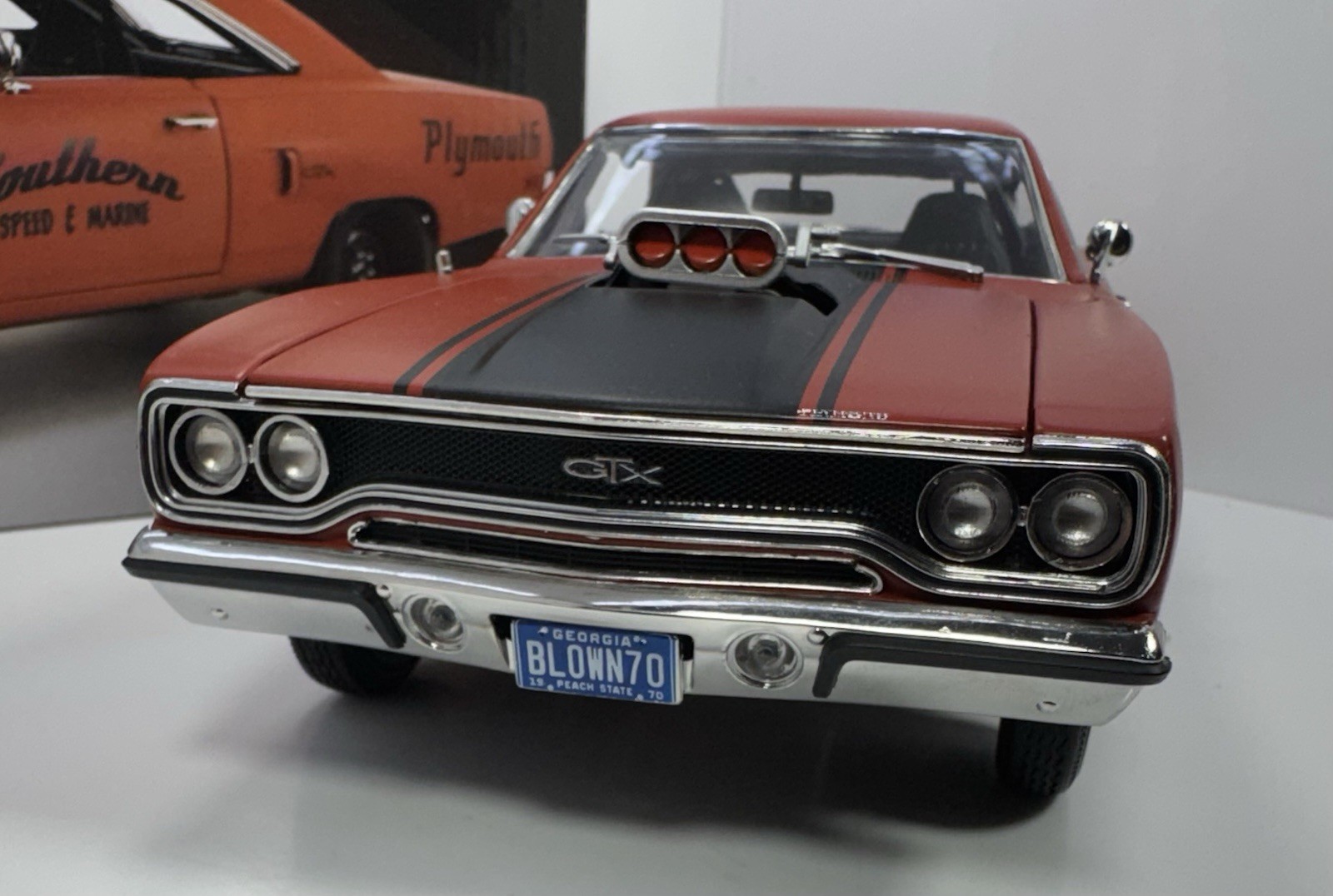 GMP 1/18 Scale 1970 Plymouth GTX “Custom 1 Of 1 Made” Removed Ugly Decals