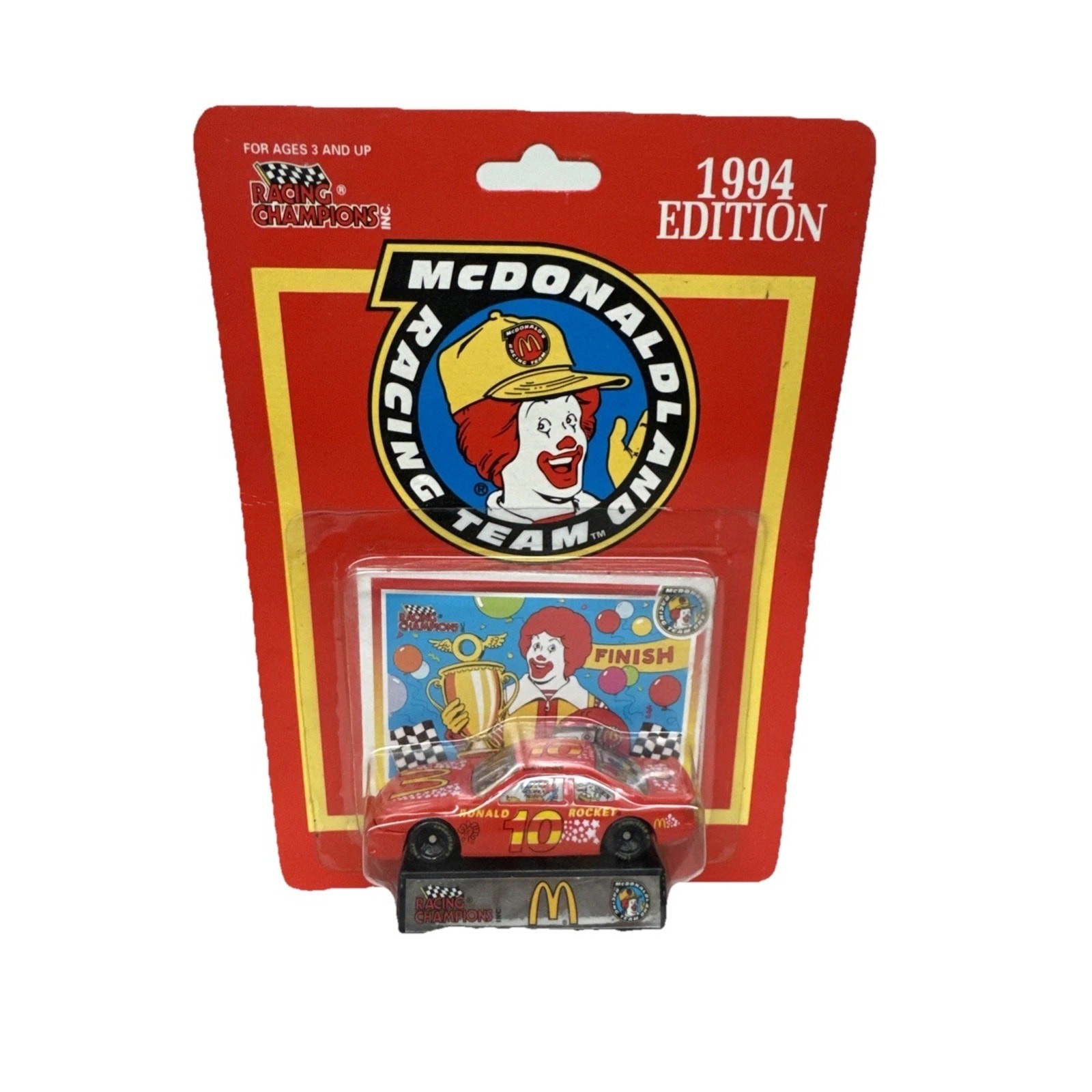 Racing Champions McDonald Land Racing Team Ronald Rocket Diecast 1994 Sealed