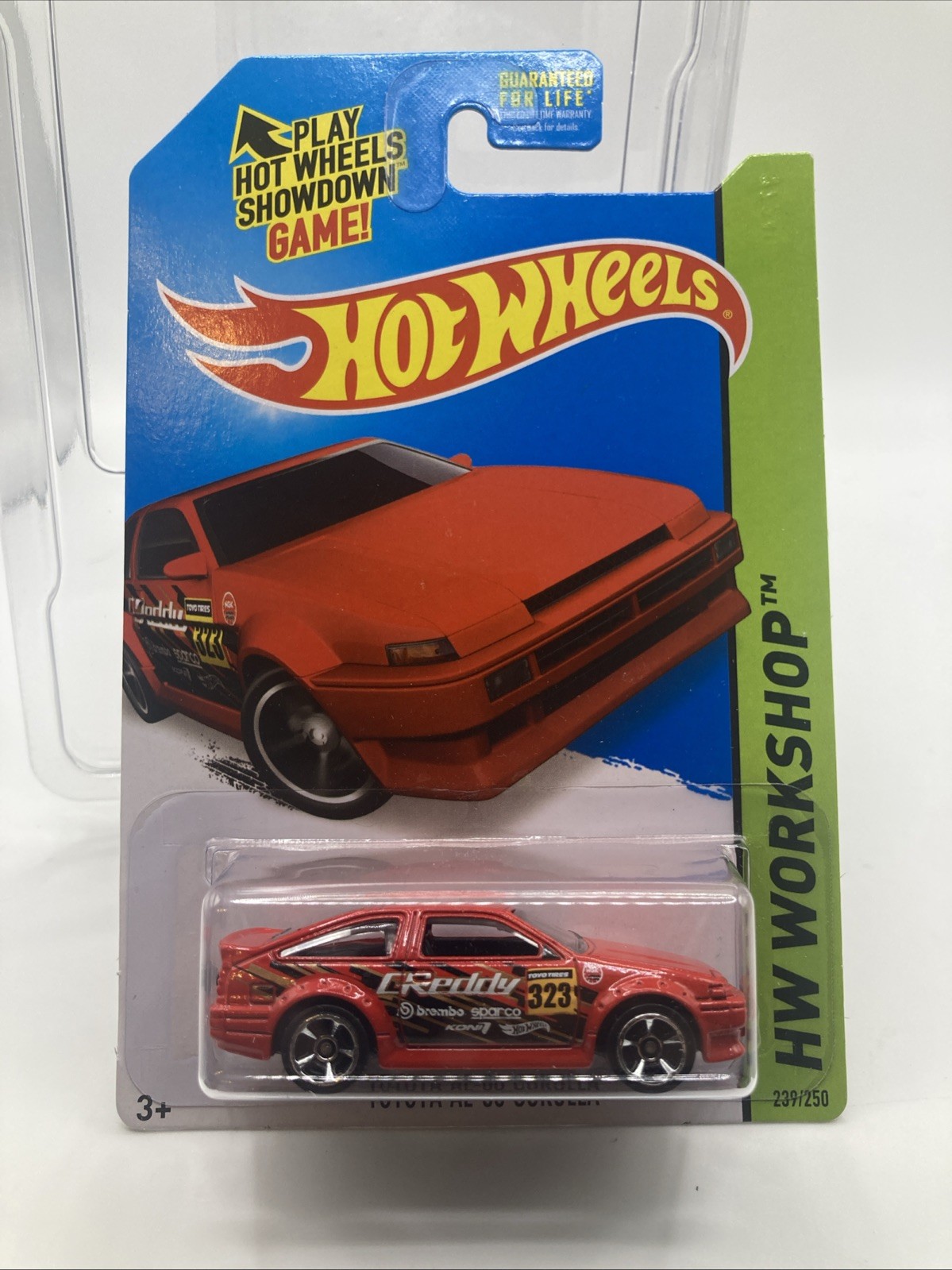 2015 Hot Wheels HW Workshop Toyota AE-86 Corolla Red Chrome Mc5 Variation Rare