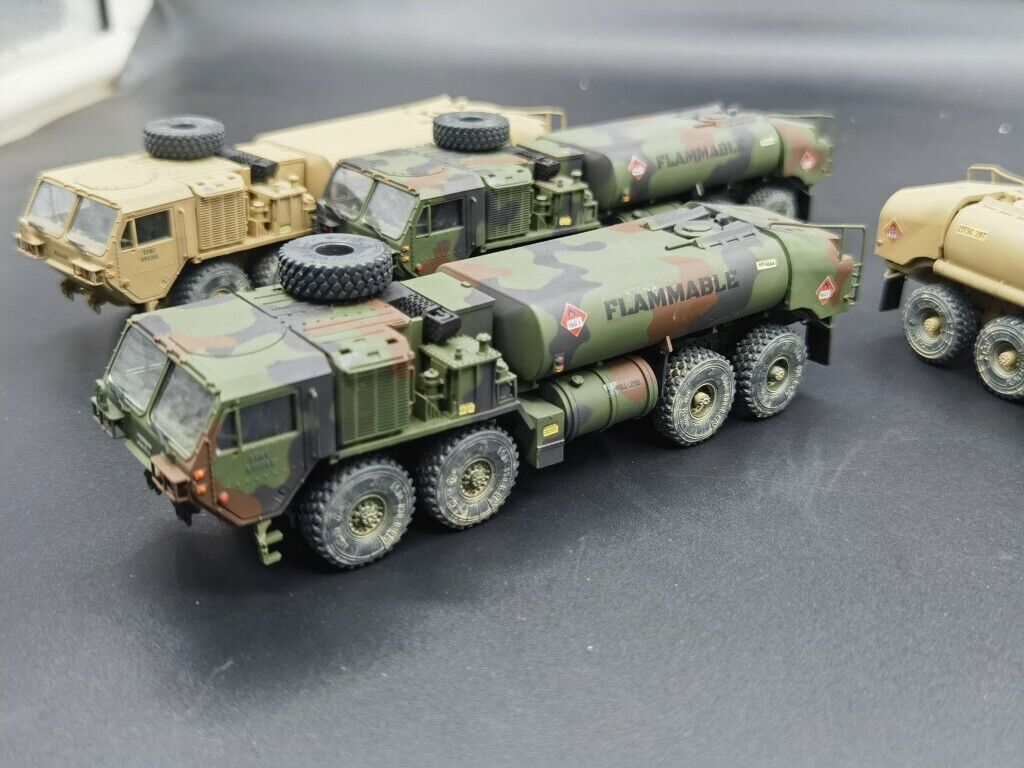 1/72 U.S. Army HEMTT M978 A4 Tanker NATO Tricolor Desert Color Model Finished