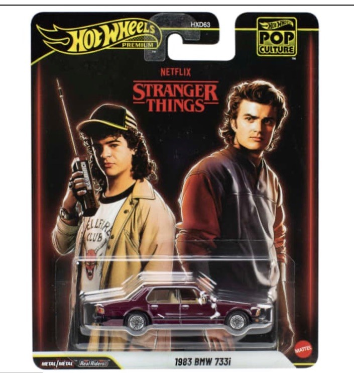 Hot Wheels Premium Stranger Things 1983 BMW 733i Pop Culture IN HAND