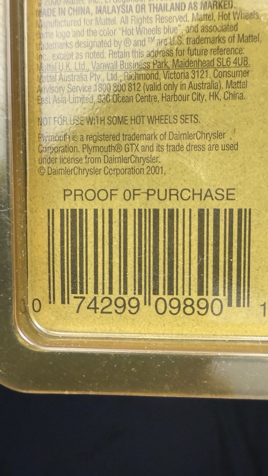 VTG Hot Wheels Treasure Hunts Lot 2001 3 CARS IN PROTECTO PAKS