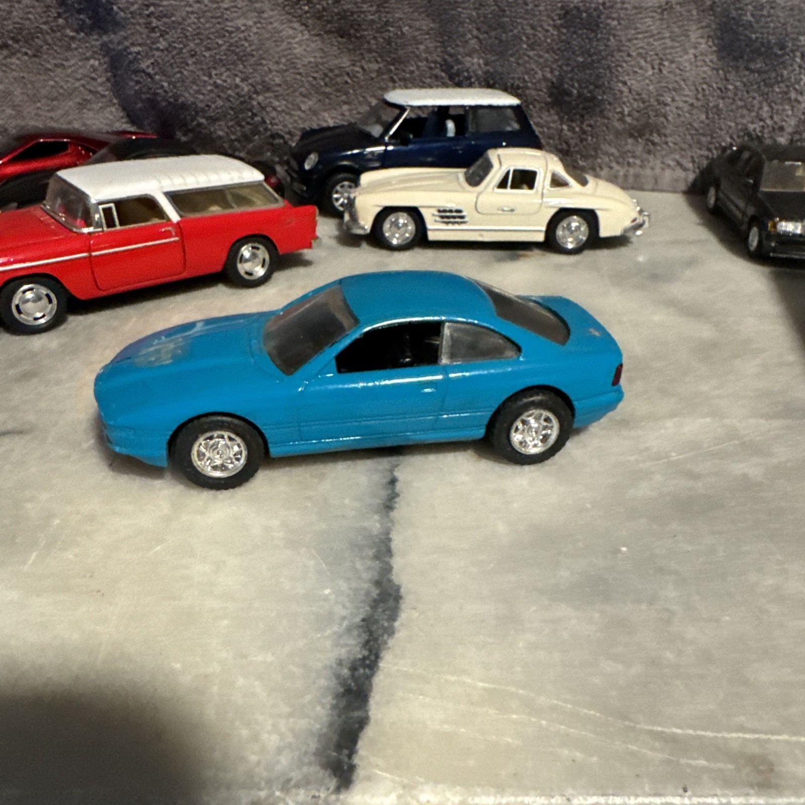 Lot Of Used Mixed Brand Toy Cars KINSMART ,and other Diecast 13 Total.
