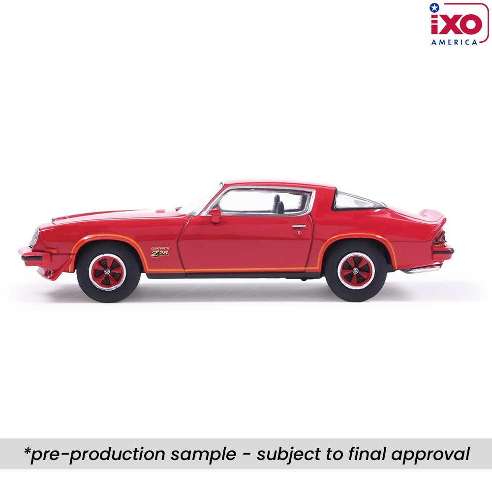 1977 Chevrolet Camaro Z28 – Red Diecast 1:64 Scale Model – IXO America IA64010