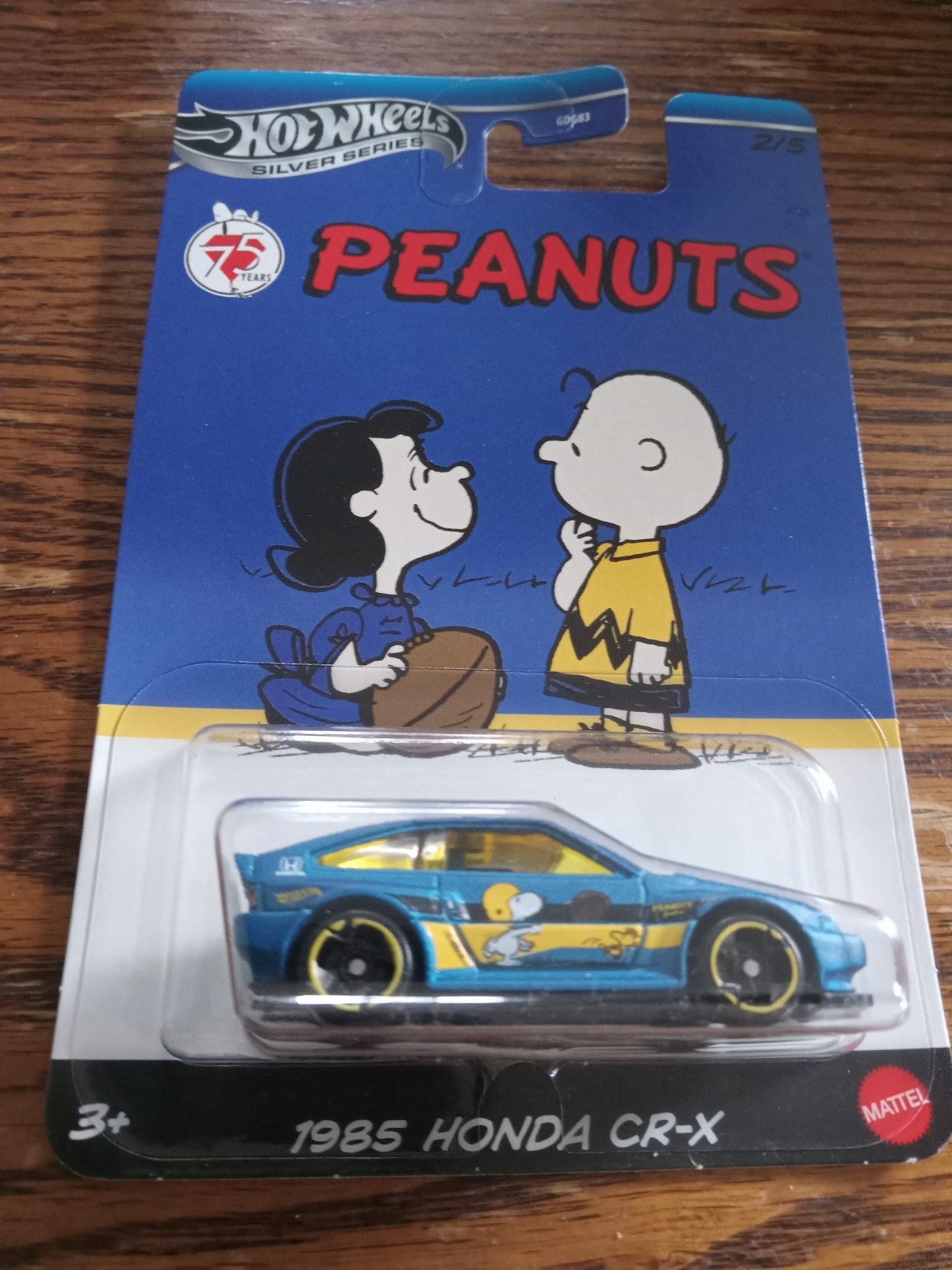 HOT WHEELS WALMART PEANUTS SERIES THE GANG’S ALL HERE 1985 HONDA CR-X