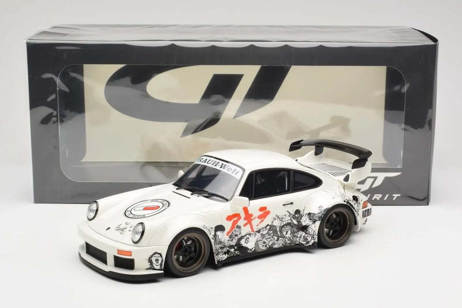 2024 Porsche 911 RWB Akira Glacier White in 1:18 scale by GT Spirit
