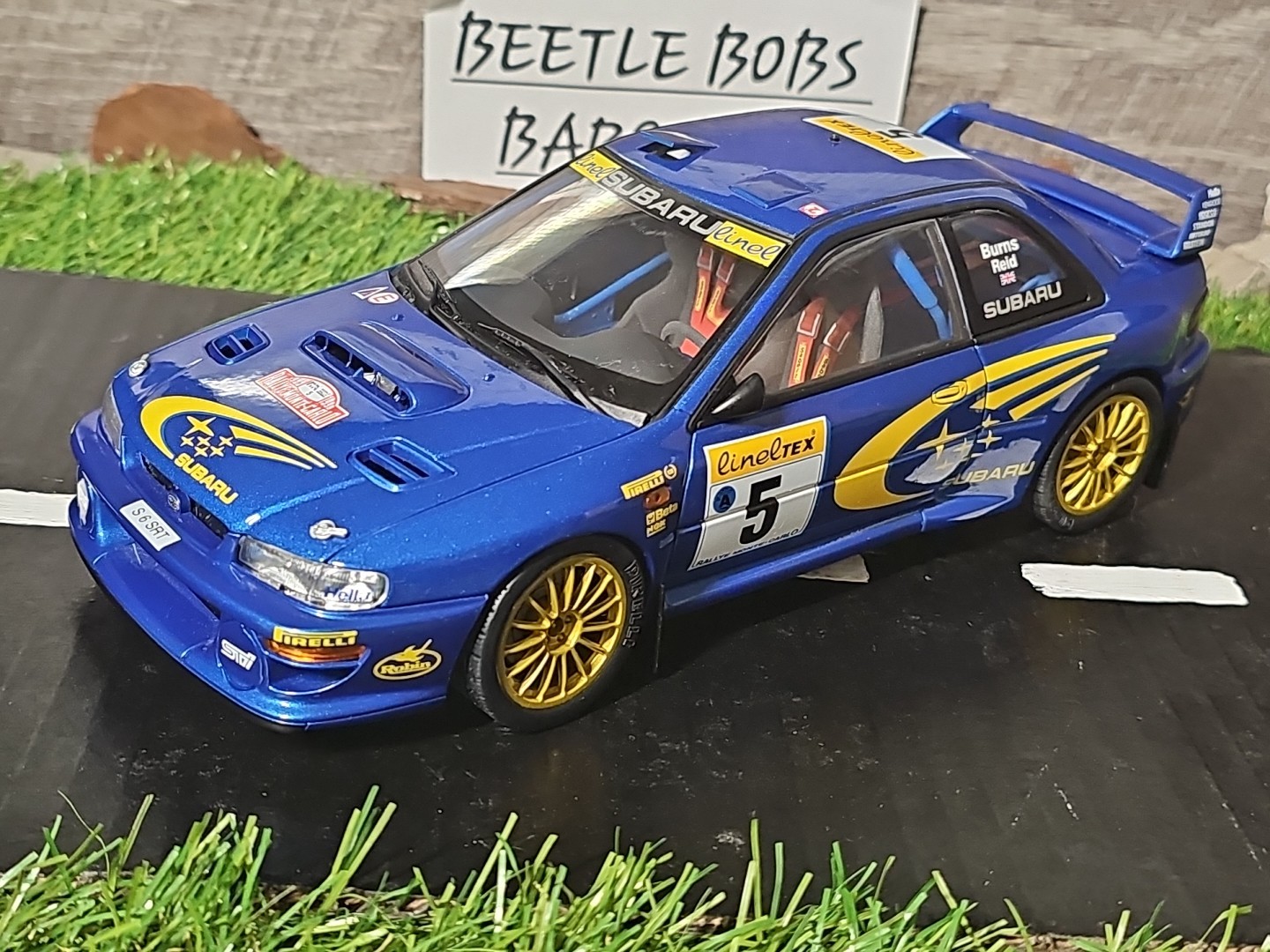 Autoart 89992 – Subaru Impreza WRC Monte Carlo Rally Burns Reid 1:18 Diecast Car