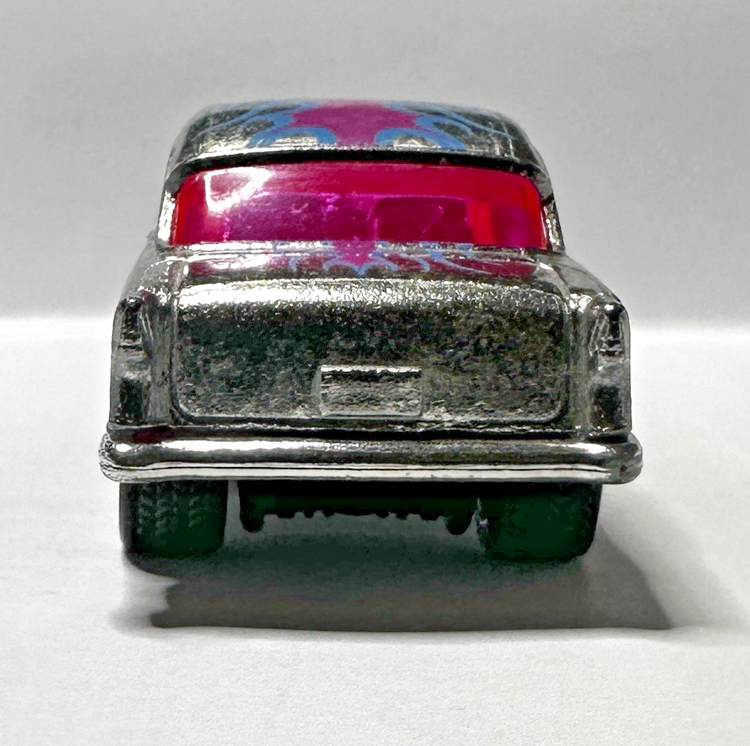 Hot Wheels `55 Chevy Bel Air Gasser Heat Fleet ZAMAC Rubber Tire Wheel Swap