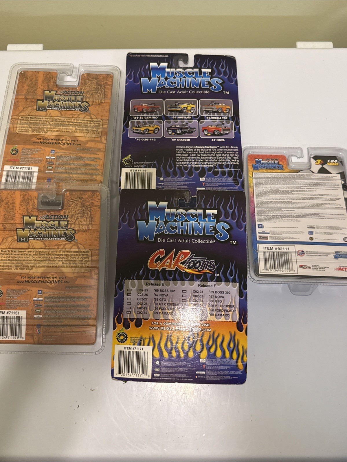 5 Muscle Machines In Packaging. Brand New. See Description For Details.