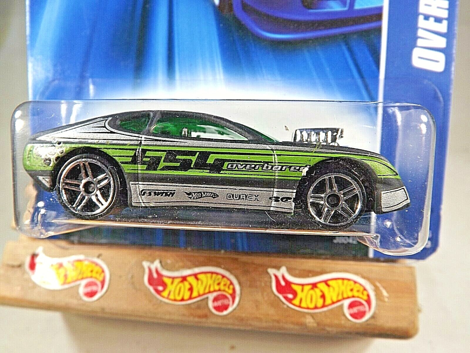 2006 Hot Wheels Collector #216 OVERBORED 454 Flat Black w/Chrome Pr5 Sp ’07 Card