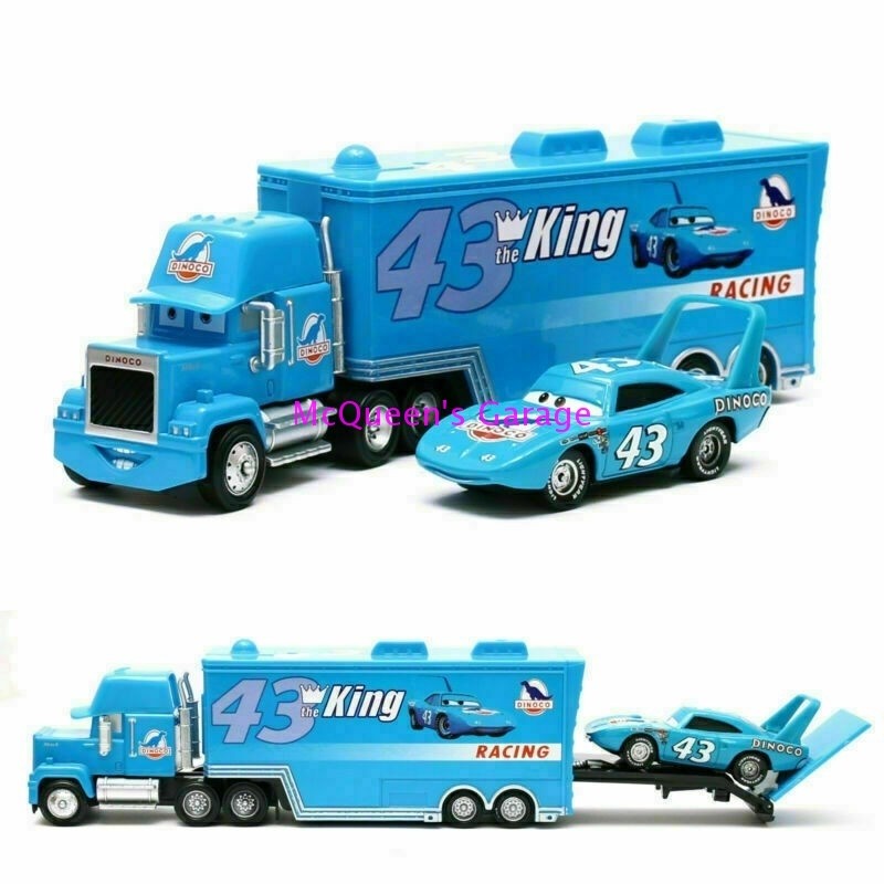Disney Pixar Cars Mack Truck & Lightning McQueen Diecast Metal 2-Pack Toy Set