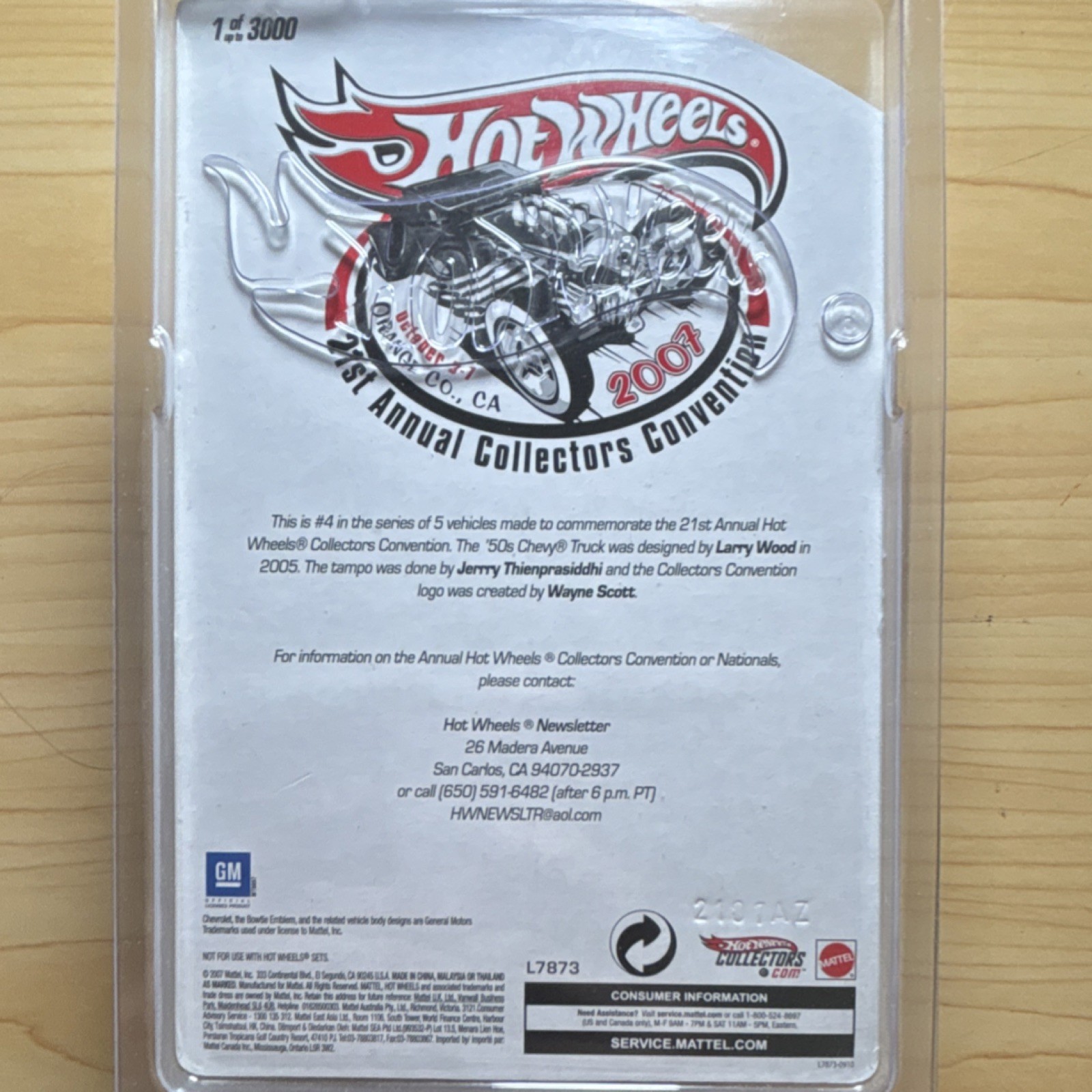 Limited Edition 1/3000 2007 ’21st Annual Collectors Convention 50s Chevy Truck