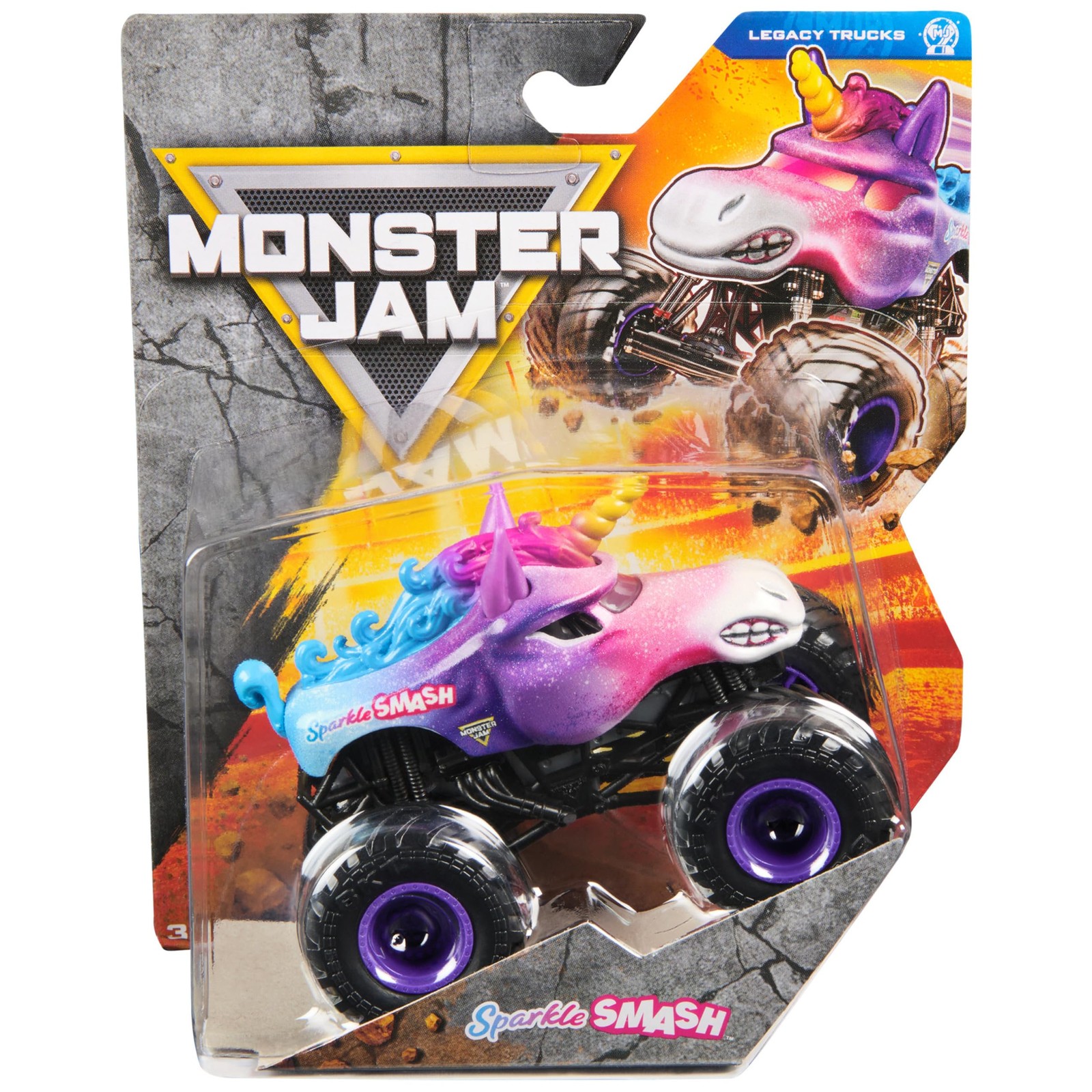 Monster Jam Series 43 Legacy Trucks Sparkle Smash 1:64 Die-Cast Truck Toy 2025