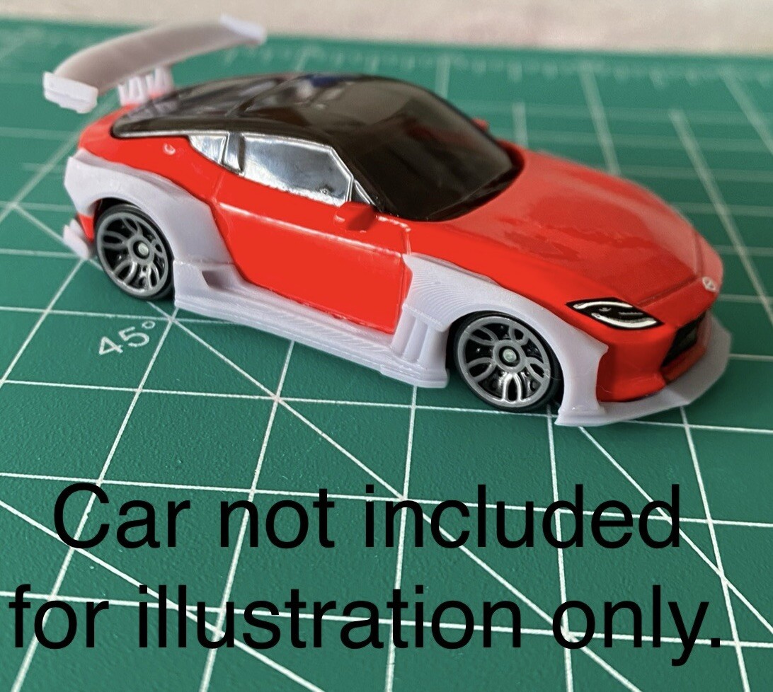 1/64 Body Kit For Hotwheels Nissan 400z 3D Resin Printed For Hotwheels Custom