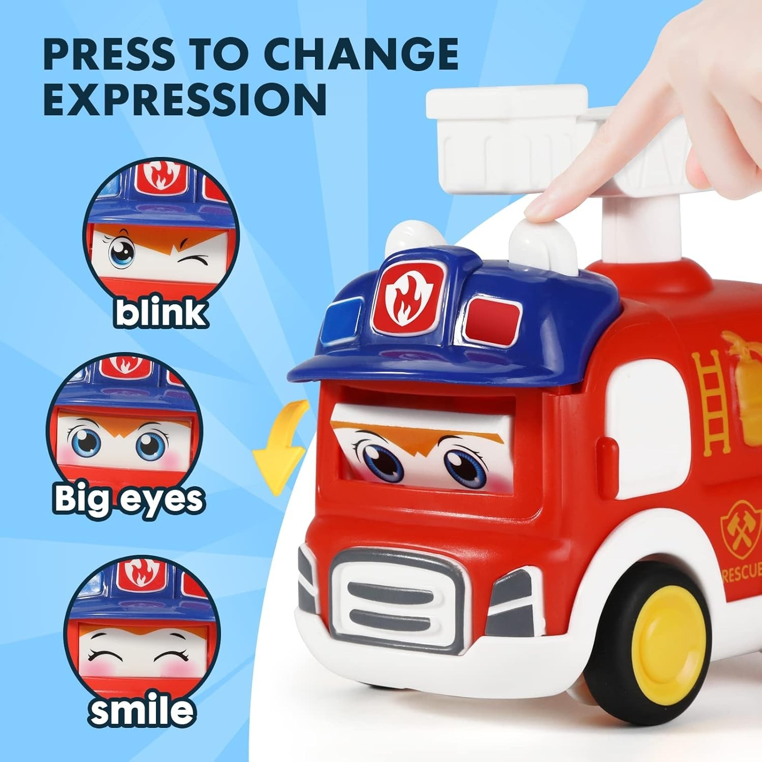 8Pcs Cartoon car Pull Back Toys, Kids car vehicle Set with Mat & Storage bag UK