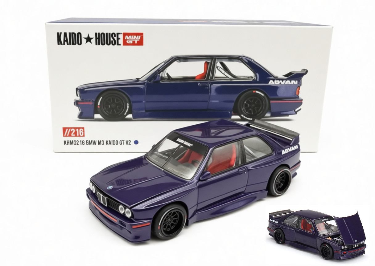 KAIDO HOUSE x MINI GT – PURPLE – BMW M3 KAIDO GT V2 #KHMG216 -SEALED