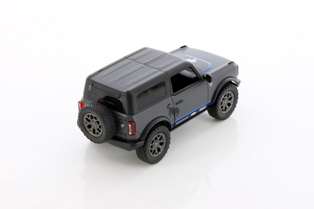 5438DFB 2022 BY KINSMART Ford Bronco Hard Top 1:34 Scale Diecast Gray(NO BOX)