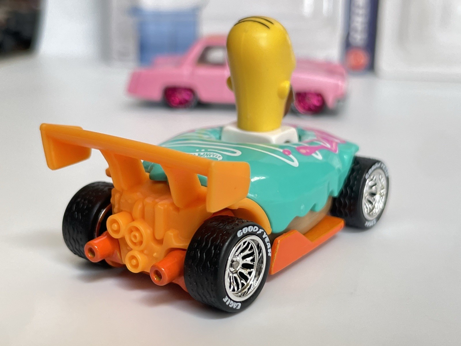 Hot Wheels The Simpsons Family Car + Homer Donut Drifter – CUSTOM WHEEL SWAP