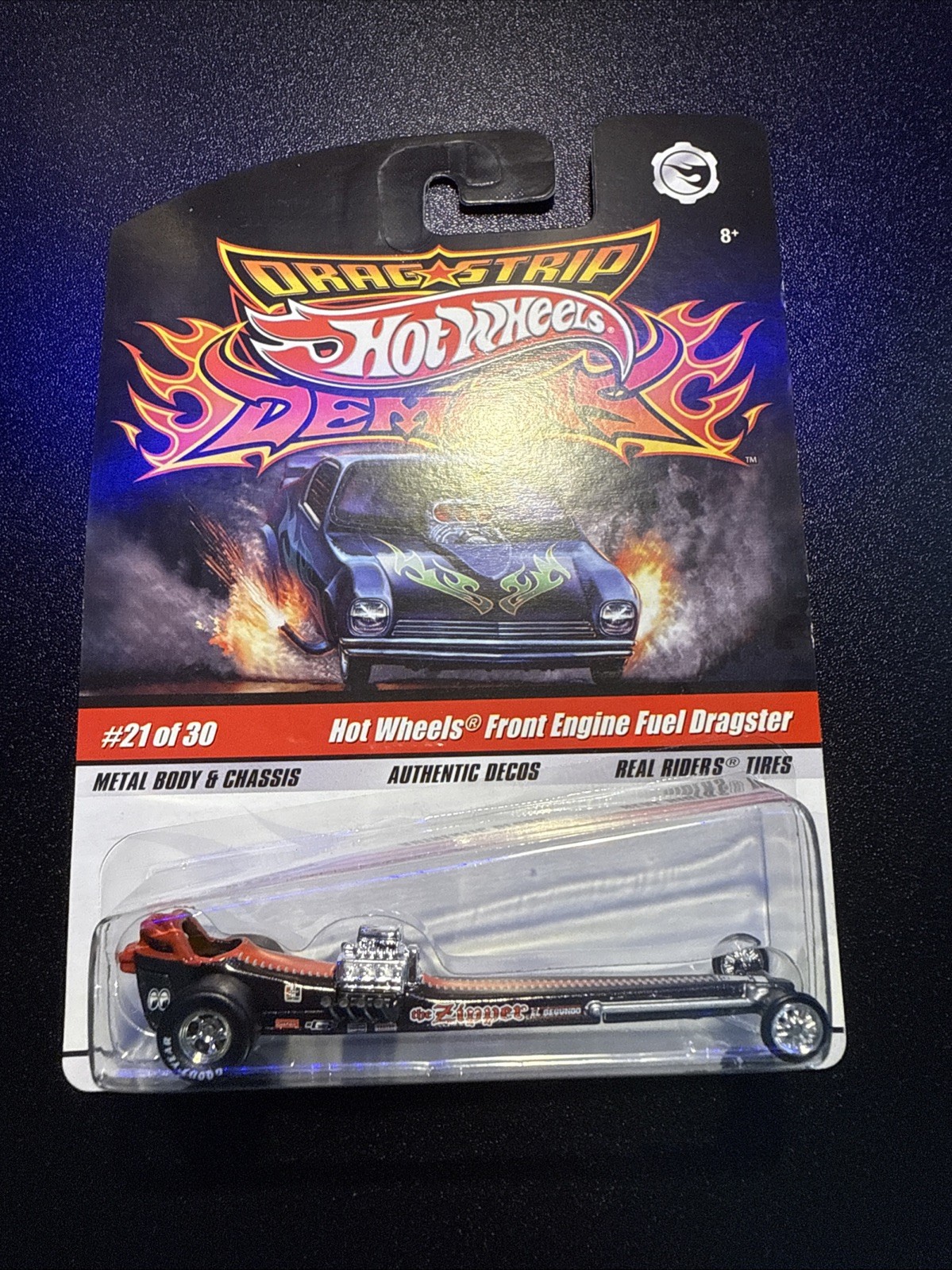 Hot Wheels 1:64 2009 Drag Strip Demons Front Engine Fuel Dragster The Zipper