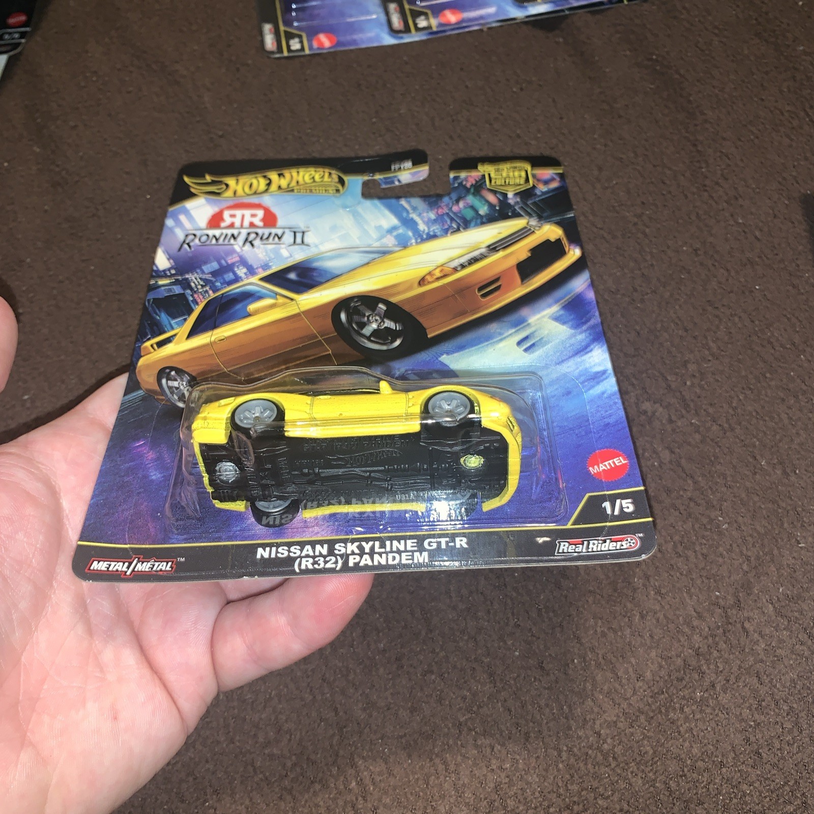 Hot Wheels Nissan R32 GT-R Pandem Yellow Ronin Run 2 FPY86-961 M 1/64