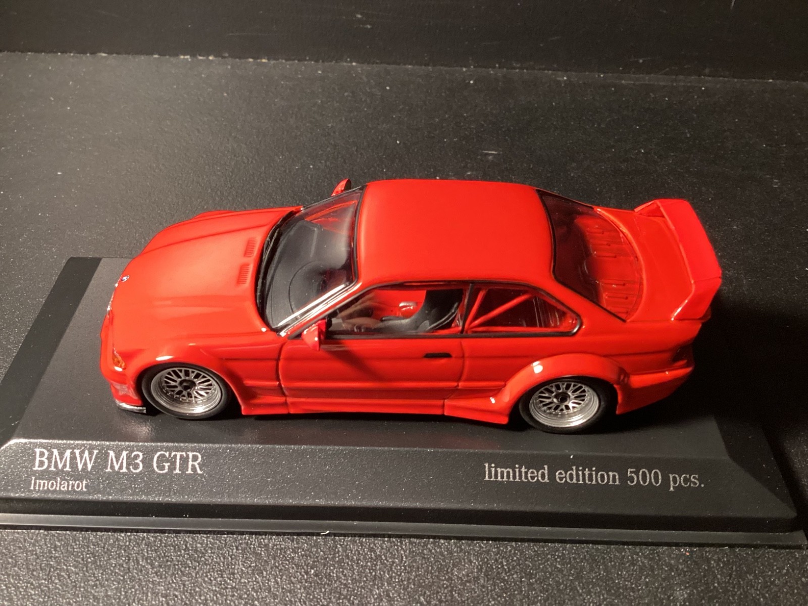 BMW M3 GTR E36 1993 Minichamps Rare Limited in scale 1/43