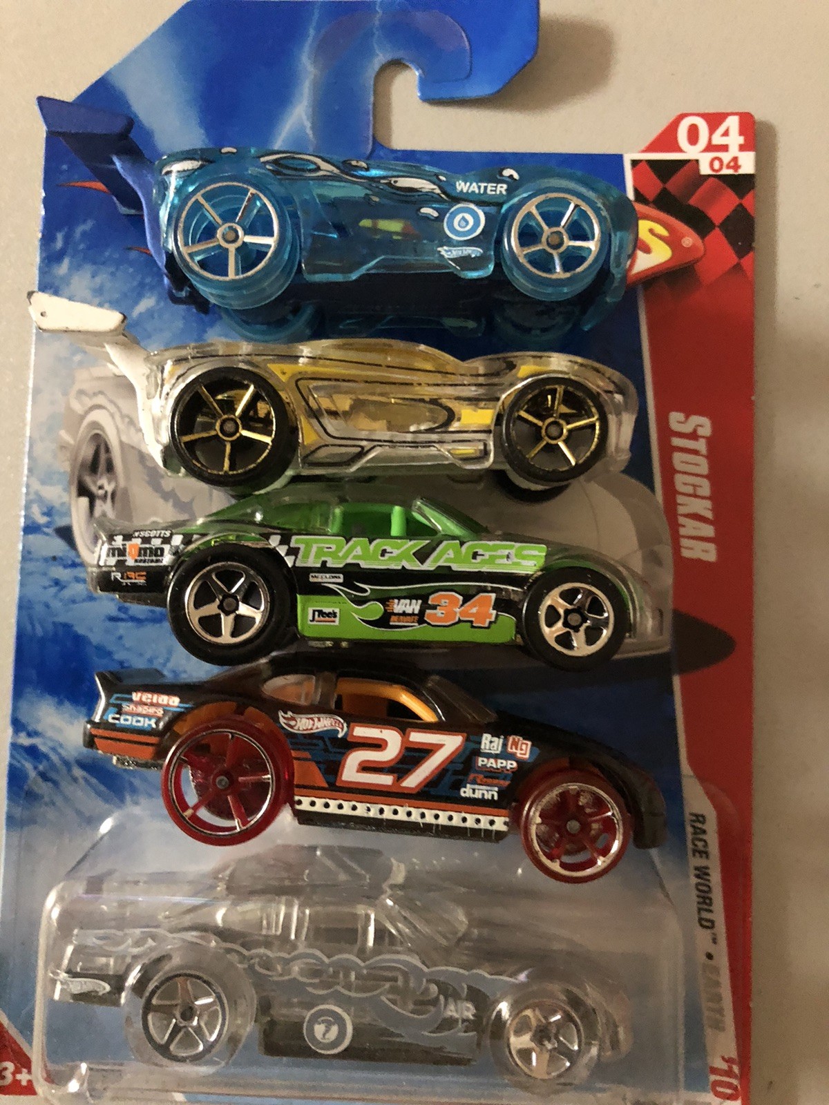 hot wheels stockar rare clear chrome Blue X-raycers variations lot combine ship