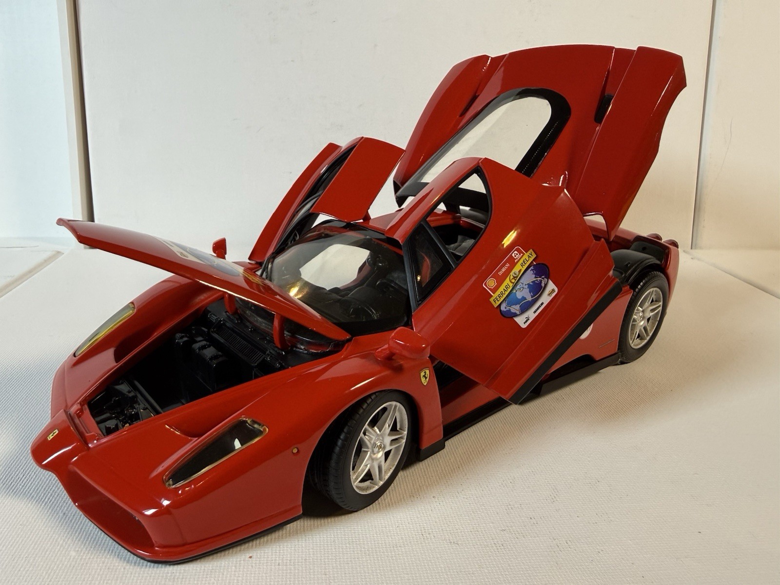 🔥 Hot Wheels 1:18 Enzo Ferrari 60 RELAY Red 2002 SHELL PUMA ALCOA LOOSE🔥