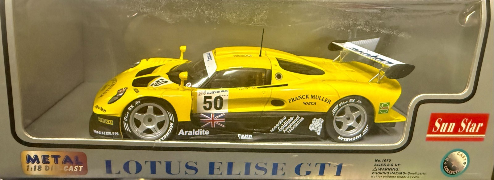 Sun Star 1/18 Lotus Elise GT1. #50