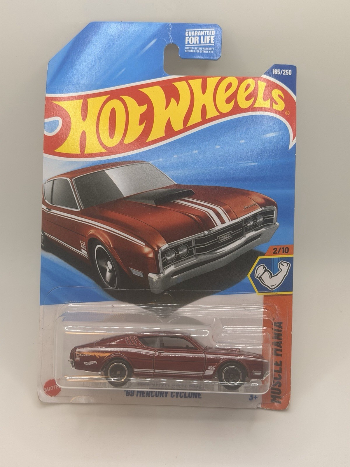 2025 Hot Wheels #165 Muscle Mania Series #2/10 ‘69 Mercury Cyclone Metalflak Red