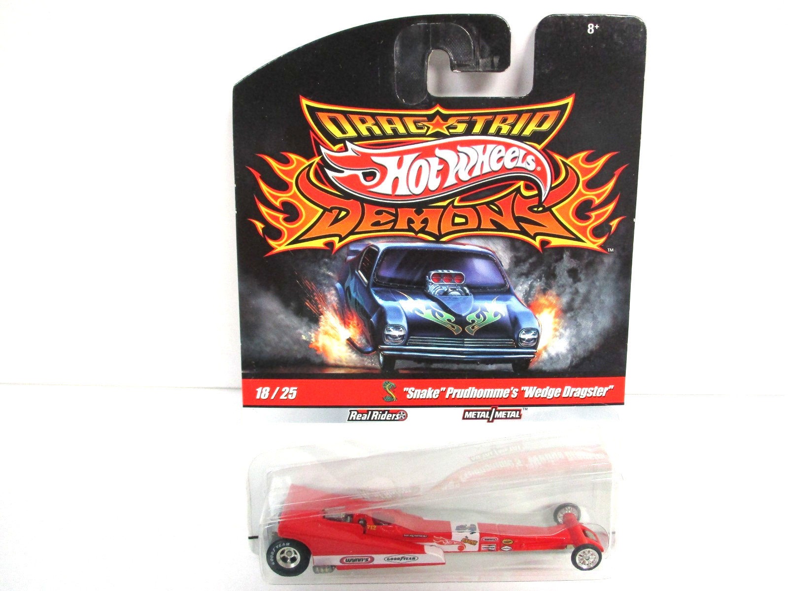 HOT WHEELS – DRAG STRIP DEMONS – DON THE SNAKE PRUDHOMME T/F WEDGE DRAGSTER