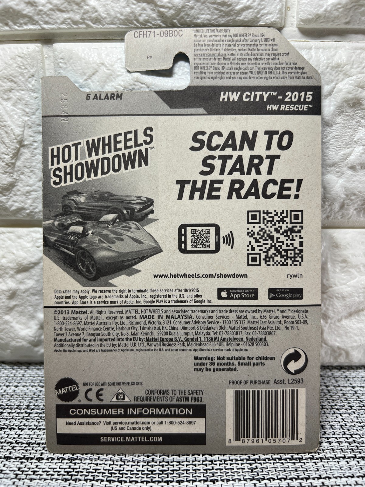 Hot Wheels HW City 5 Alarm 51/250 White/Red