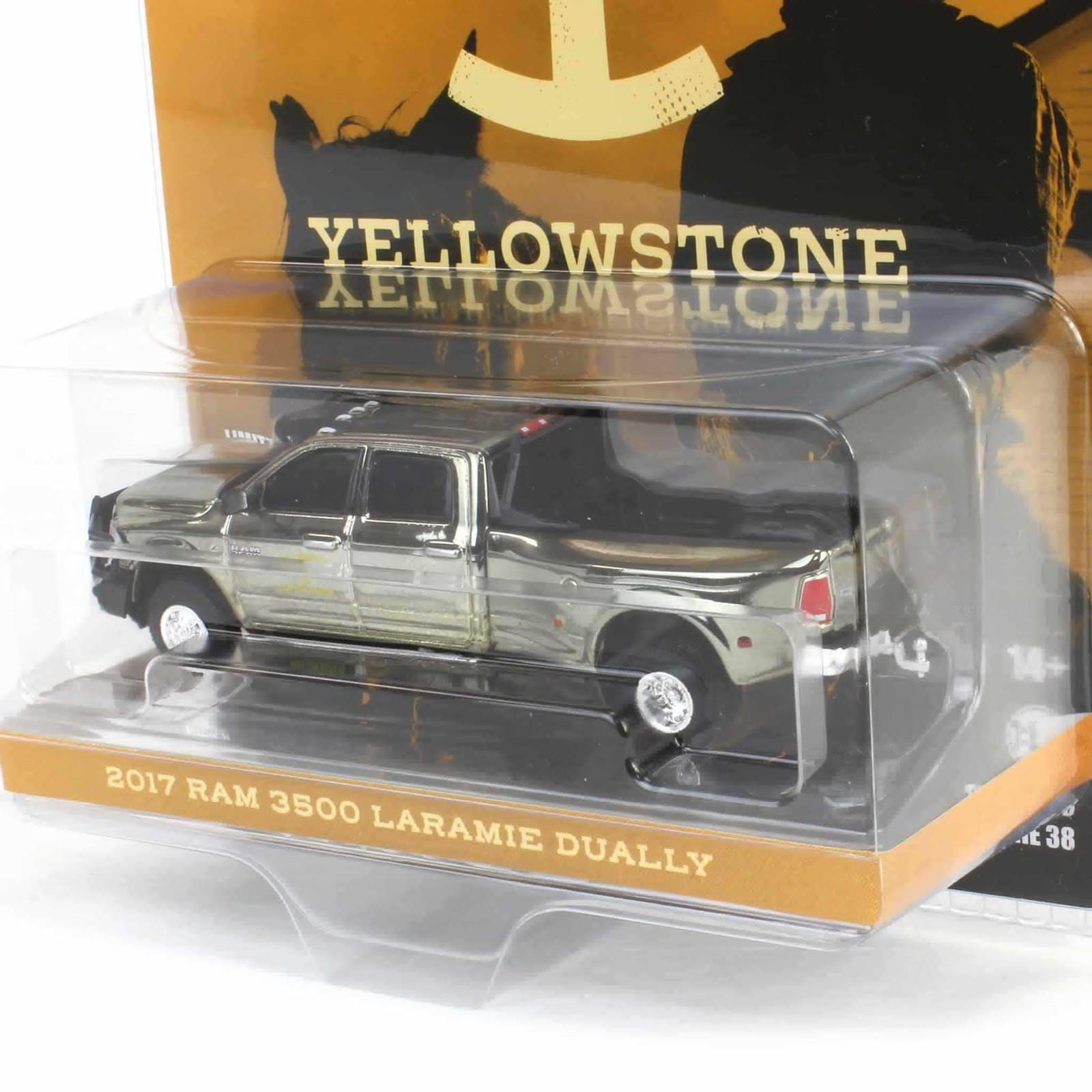 CHROME CHASE 1/64 2017 Ram 3500 Laramie Dually Yellowstone Dutton Ranch 44980-F