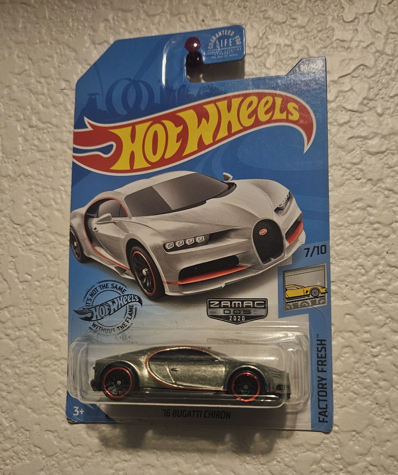 2020 Hot Wheels ‘16 Bugatti Chiron #89 Factory Fresh Zamac #5 Rare Great Card🔥