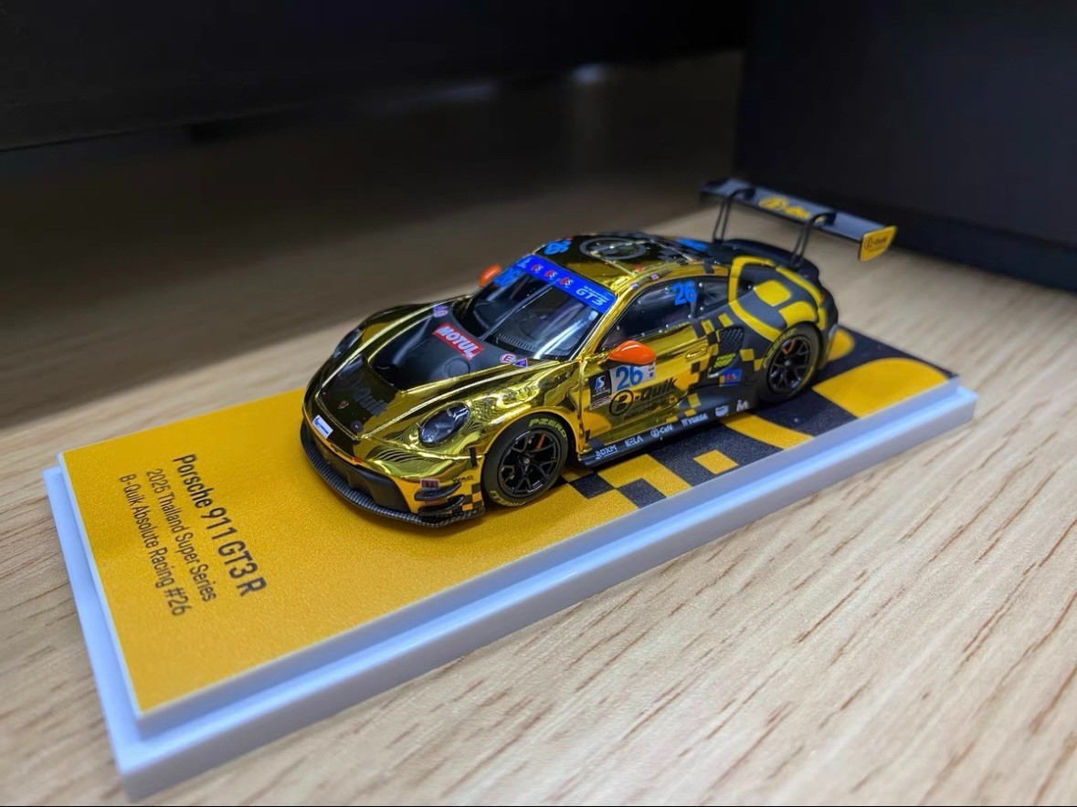 Chase Golden ALMOST REAL 911 GT3 R Thailand Super Series#26 Model Car