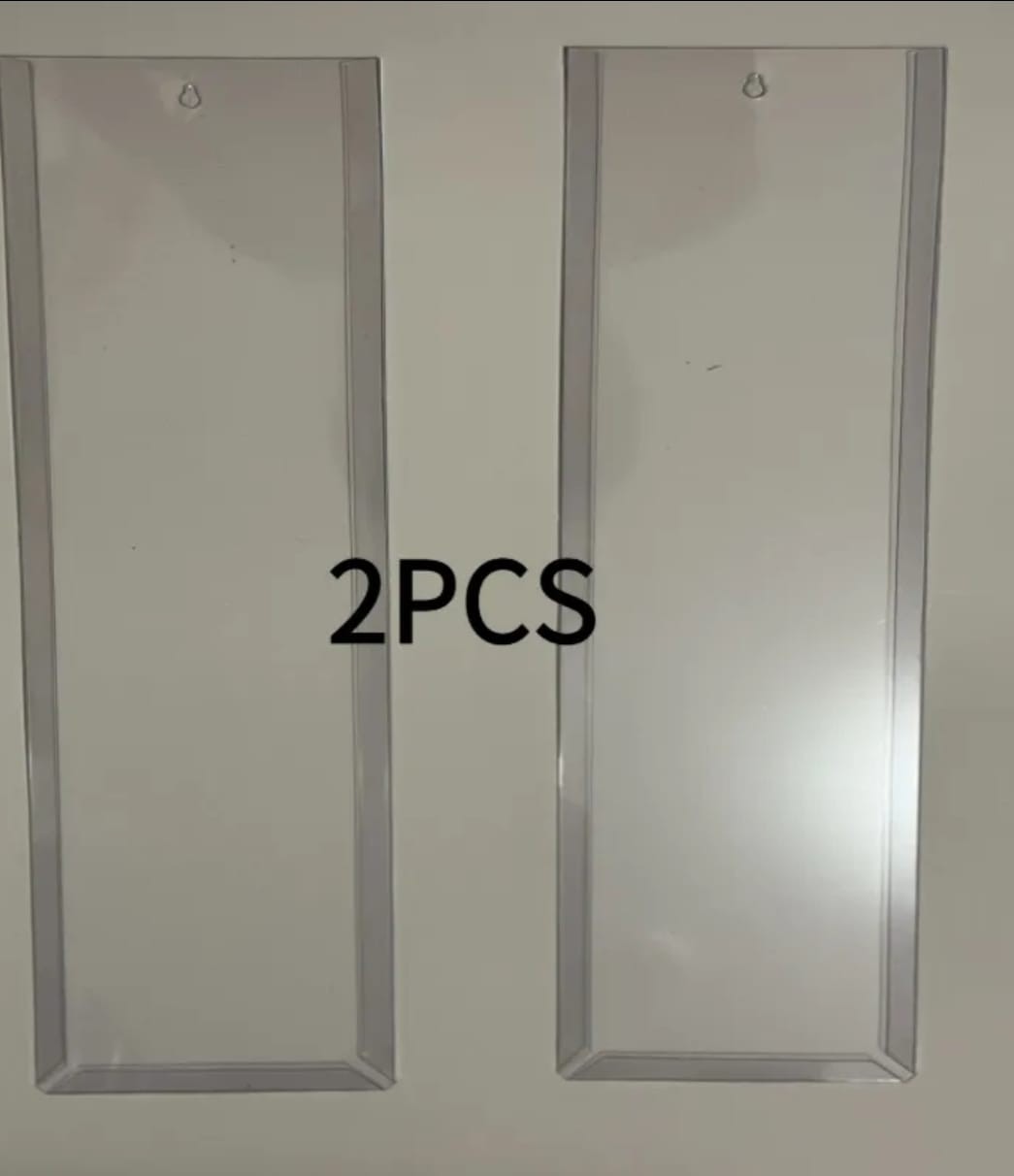2pcs Car Display Case with Sliding Lid & Folded Edges – Transparent For Wall