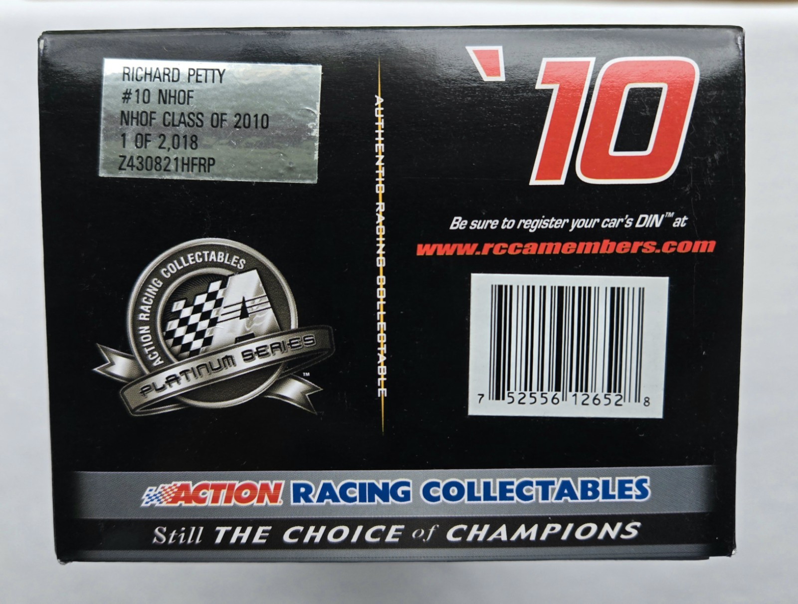 Action Racing Diecast 1:24 Car, Richard Petty 2010 Nascar Hall of Fame /2018